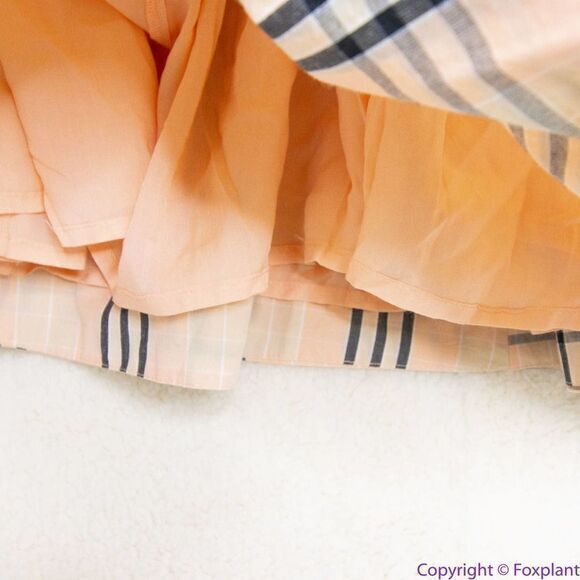 NEW Free People Bridget Mini Dress plaid, smocked split open back, S - Picture 16 of 16